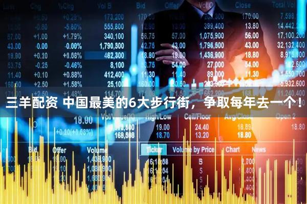 三羊配资 中国最美的6大步行街，争取每年去一个！